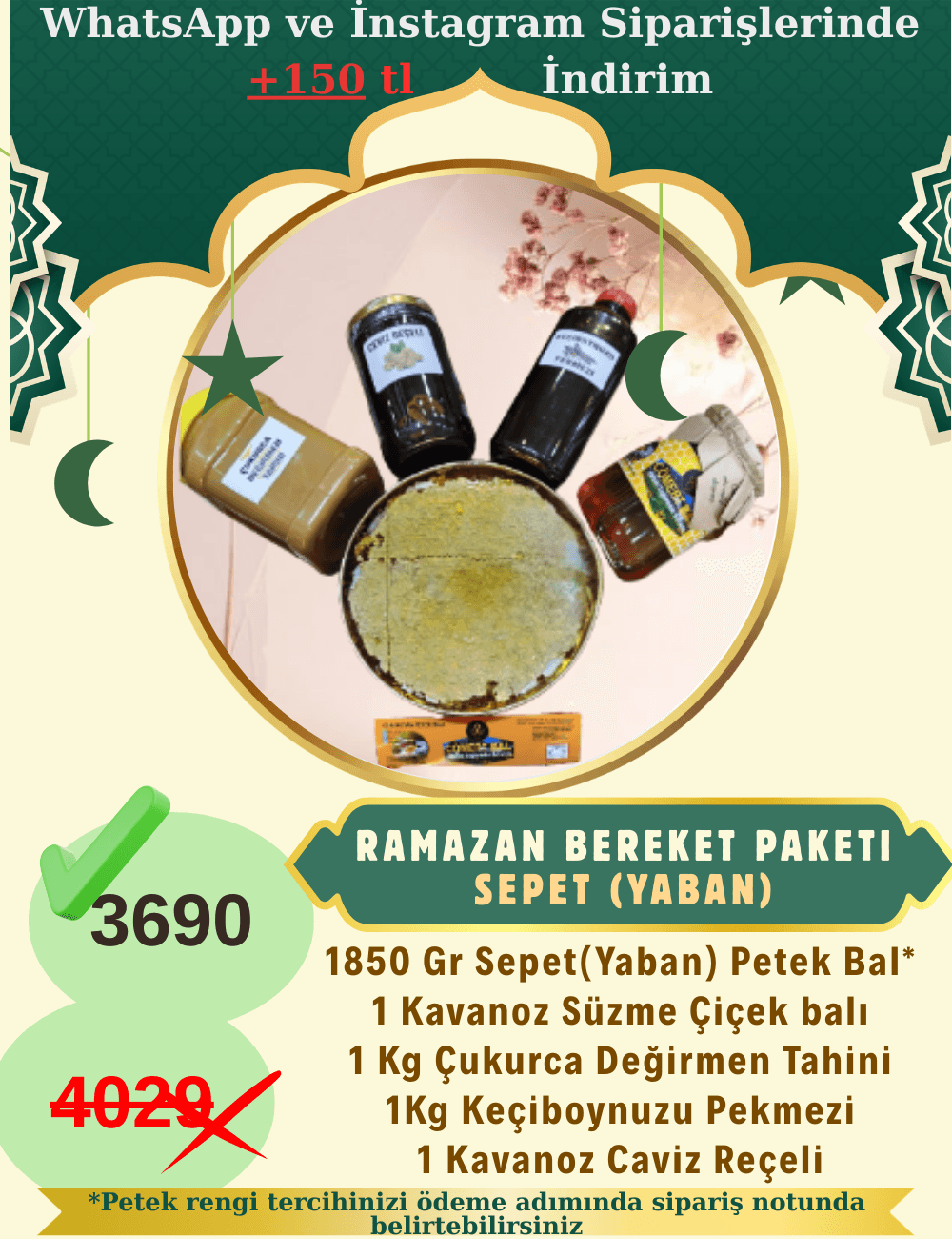 Ramazan Bereketi Paketi Sepet (Yaban)